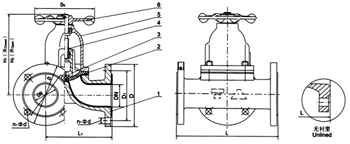 G49W(無(wú)襯里)、G49J(襯膠)三通隔膜閥